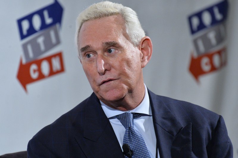 Roger Stone, a longtime adviser to President Donald Trump, testified behind closed doors Tuesday before the U.S. House Intelligence Committee. File Photo by Jim Ruymen/UPI