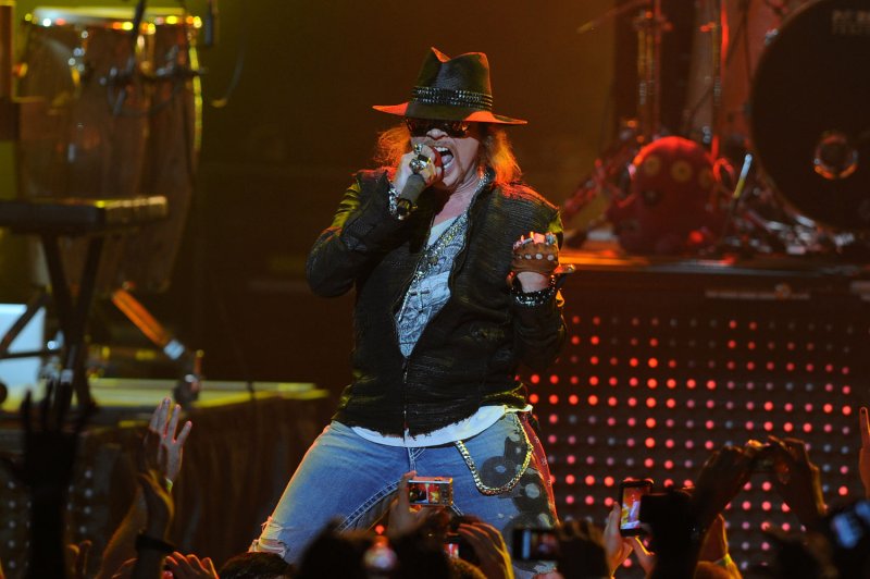 Guns N' Roses canceled a concert in Glasgow, Scotland, due to undisclosed medical concerns. File Photo by Michael Bush/UPI | <a href="/News_Photos/lp/1a993ba7d3b9a0f625bc6f93f4e14de7/" target="_blank">License Photo</a>