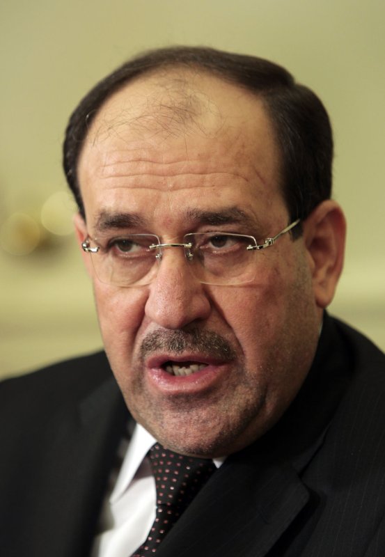Iraqi Prime Minister Nouri al-Maliki (UPI/Aude Guerrucci/Pool)