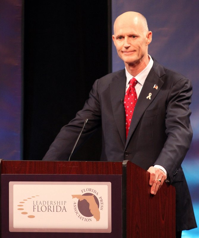 Gov. Rick Scott, who has cut over $600 million from Florida's budget. UPI/Martin Fried