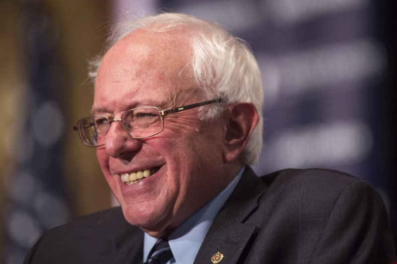 Presidential hopeful Sen. Bernie Sanders (I-VT) could beat Donald Trump by eight points, according to new polling . Photo by Kevin Dietsch/UPI