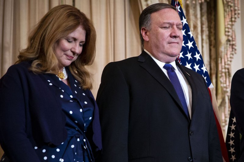 U.S. Secretary of State Mike Pompeo (R) used the term "permanent, verifiable, irreversible dismantlement" to describe U.S. North Korea policy last Wednesday. Photo by Al Drago/UPI | <a href="/News_Photos/lp/7c605b497c997408c2fa9cf3c870c605/" target="_blank">License Photo</a>