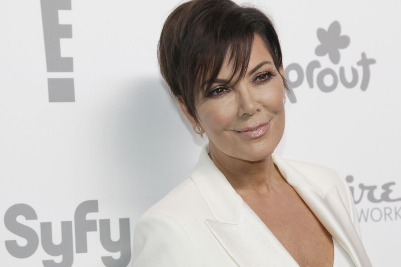 Kris Jenner arrives on the red carpet at the 2015 NBCUniversal Cable Entertainment Group Upfront at the Jacob K. Javits Convention Center in New York City on May 14, 2015. Photo by John Angelillo/UPI | <a href="/News_Photos/lp/80aec8ca33c7d9139ece4a375323edd1/" target="_blank">License Photo</a>