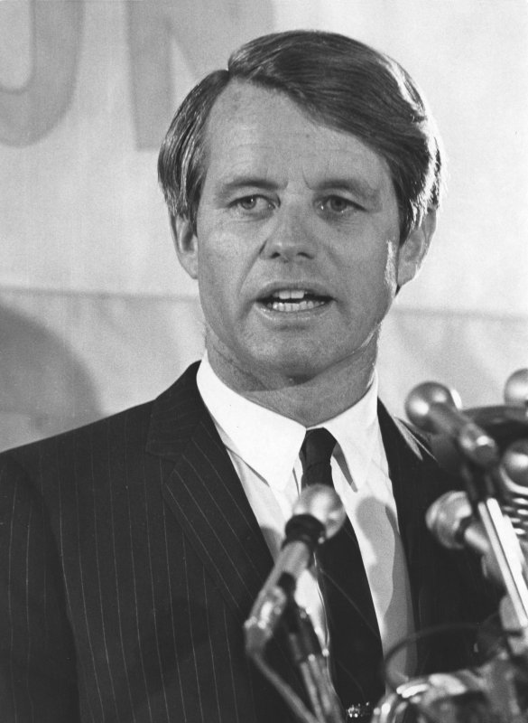 Sirhan Sirhan was convicted of first-degree murder for the assassination of Sen. Robert F. Kennedy, pictured. UPI File Photo | <a href="/News_Photos/lp/3312ce6882923d48df63535ea552c0d7/" target="_blank">License Photo</a>
