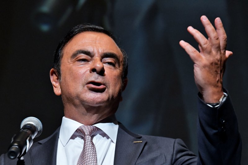 Carlos Ghosn was removed as chairman by Nissan's board of directors Thursday. File Photo by Keizo Mori/UPI | <a href="/News_Photos/lp/b38009dad57f341d1df8c4b817d1f852/" target="_blank">License Photo</a>