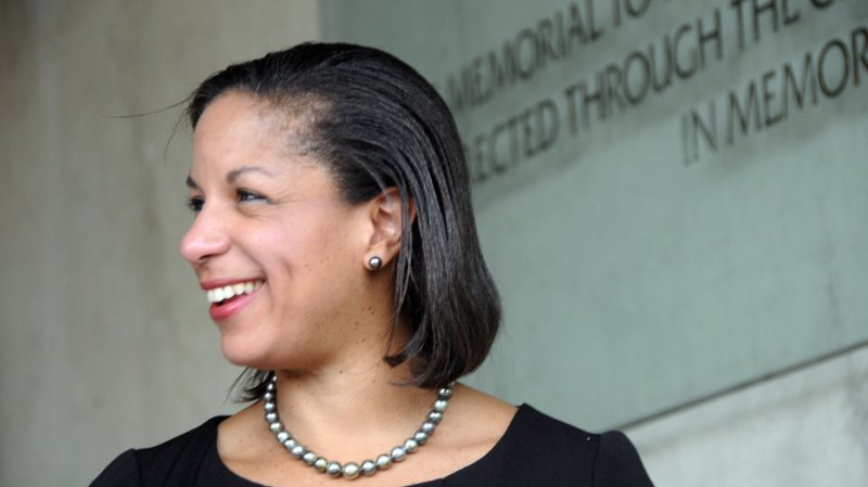 US Ambassador to the UN Susan Rice smiles before leaving the Yad Vashem Holocaust Museum in Jerusalem, October 21, 2009. Ambassador Rice told Israeli President Shimon Peres that the United States will stand by Israel as a loyal friend in the fight against the Goldstone report. UPI/Debbie Hill