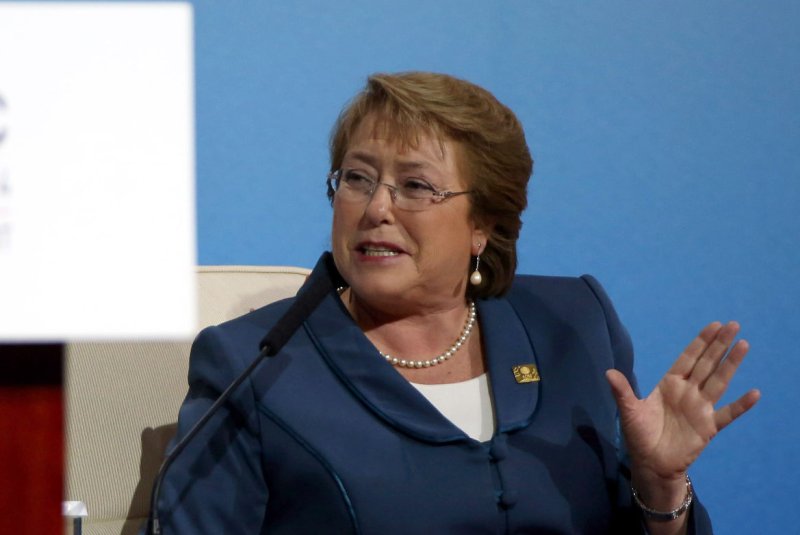 Chilean President Michelle Bachelet called Monday a "historic day for the women of Chile," following a court ruling that legalized abortion in certain cases. File Photo by Yin Gang/Pool/UPI