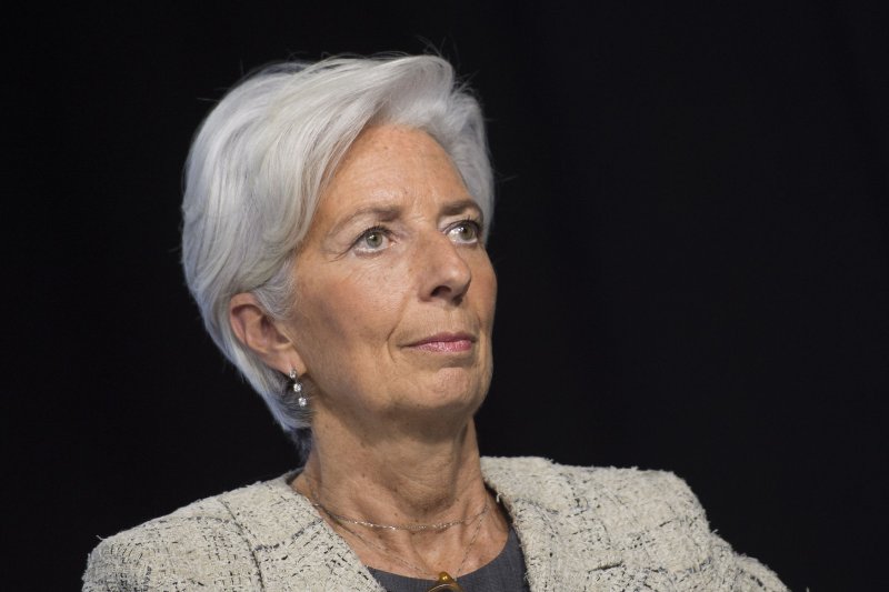 European Central Bank President Christine Lagarde opted for a 0.5% increase in lending rates, noting that inflation has been too high for too long. File photo by Kevin Dietsch/UPI