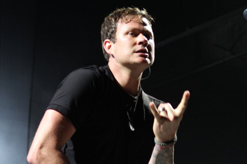 Blink-182's Tom DeLonge performs on the Honda Civic Tour in West Palm Beach, Fla., in September 2011. DeLonge is rejoining the band for a performance at Coachella and a tour that starts in May. File Photo by Michael Bush/UPI