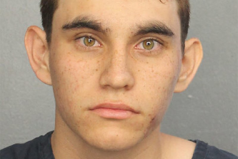 Nikolas Jacob Cruz, 19, accused of killing 17 people at a South Florida high school on Wednesday was booked into the Broward County Sheriff's Office. Photo courtesy of Broward County Sheriff/UPI