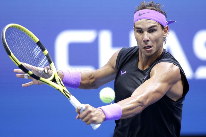 Rafael Nadal of Spain said he can't guarantee is participation in the 2022 Australian Open due to his recovery from a foot injury and recent positive COVID-19 test result. File Photo by John Angelillo/UPI | <a href="/News_Photos/lp/b970452879abf12288104ef2c5100dee/" target="_blank">License Photo</a>
