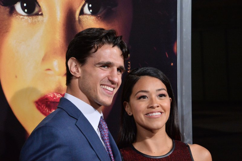 Gina Rodriguez and Joe Locicero are expecting their first child. File Photo by Jim Ruymen/UPI | <a href="/News_Photos/lp/71b7cf7513d3023bba62e4b374af866f/" target="_blank">License Photo</a>