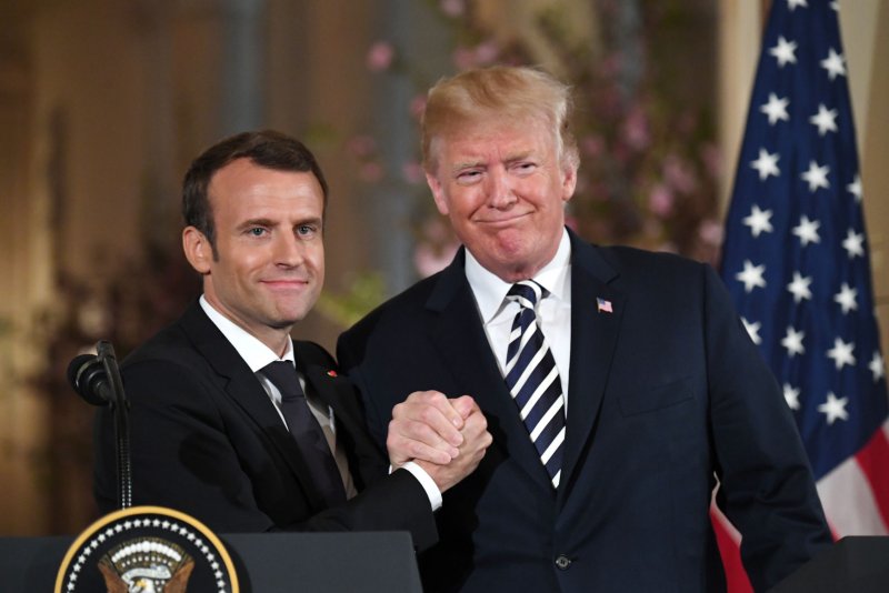 Among the topics addressed by President Donald Trump and French President Emmanuel Macron during the state visit last week was the Iran nuclear deal. Photo by Pat Benic/UPI