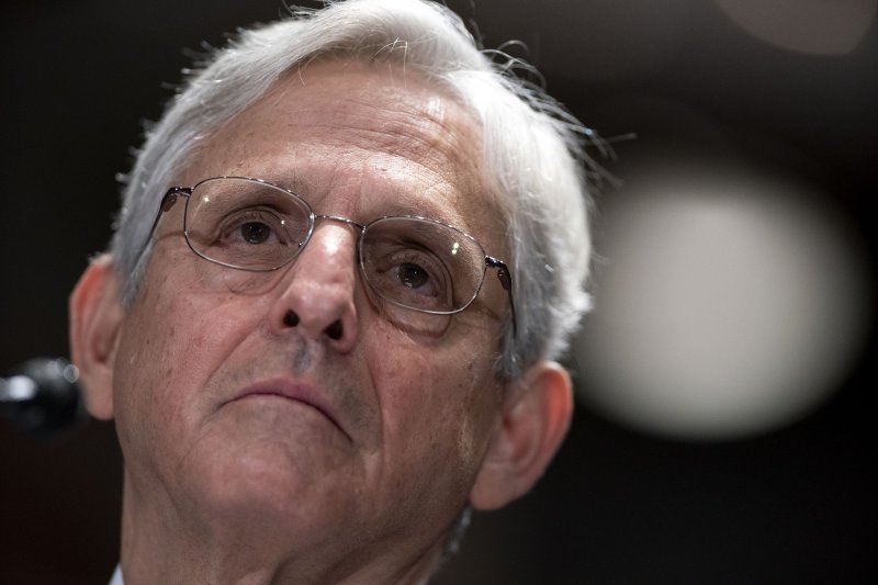 The Justice Department under Attorney General Merrick Garland on Wednesday charged nearly a dozen people with attempting to illegally export controlled technology to Russia. Photo by Michael Reynolds/UPI