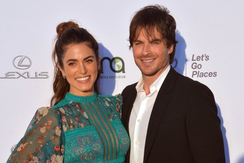 Nikki Reed announced she is pregnant with her second child with her husband, Ian Somerhalder. File Photo by Jim Ruymen/UPI