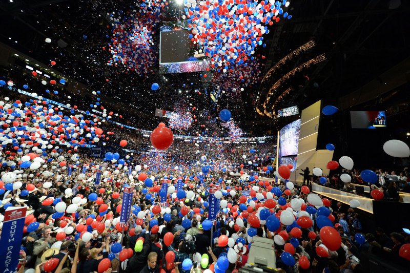 The final day of the Republican National Convention takes place at Quicken Loans Arena in Cleveland, on July 21, 2016. North Carolina Gov. Roy Cooper said public health officials don't know if coronavirus will subside enough to gold the RNC in Charlotte in August. File Photo by Pat Benic/UPI