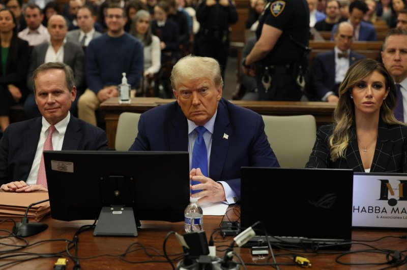 Former President Donald Trump, shown in the New York courtroom of Judge Arthur Engoron on Nov. 6, will return to the stand on Dec. 11 as a witness in his own defense, his lawyers revealed Monday. File Photo by Brendan McDermid/UPI/Pool