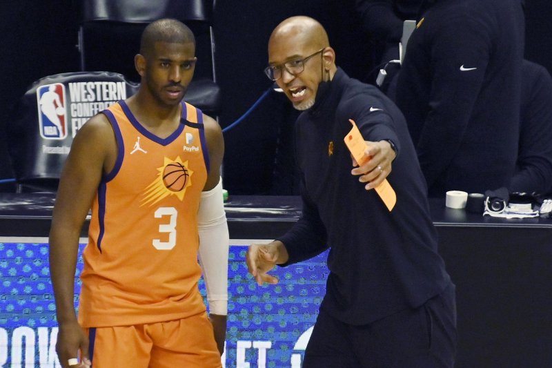 Former Phoenix Suns coach Monty Williams agreed to a six-year deal to coach the Detroit Pistons. File Photo by Jim Ruymen/UPI