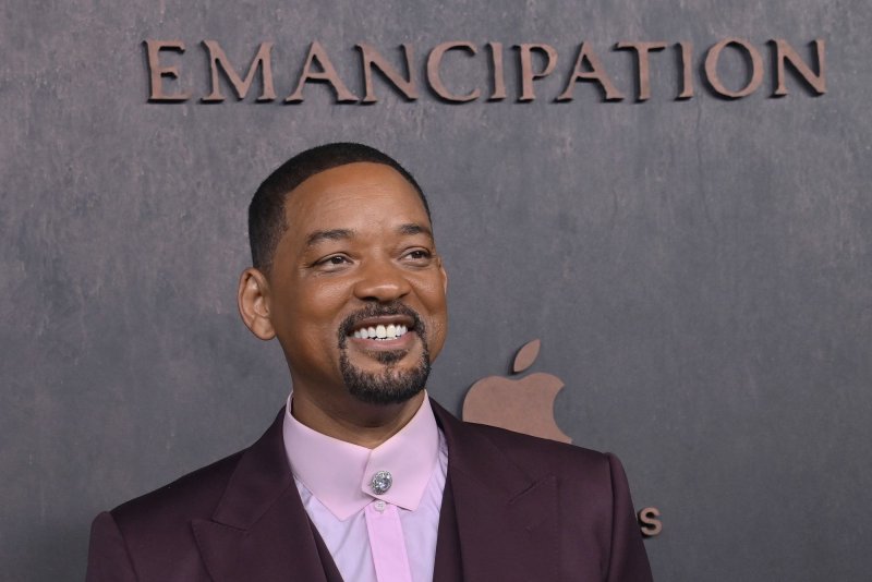 Will Smith attends the premiere of "Emancipation" in Los Angeles on November 30, 2022. The actor just made his first public acceptance speech since the Oscars last year. File Photo by Jim Ruymen/UPI
