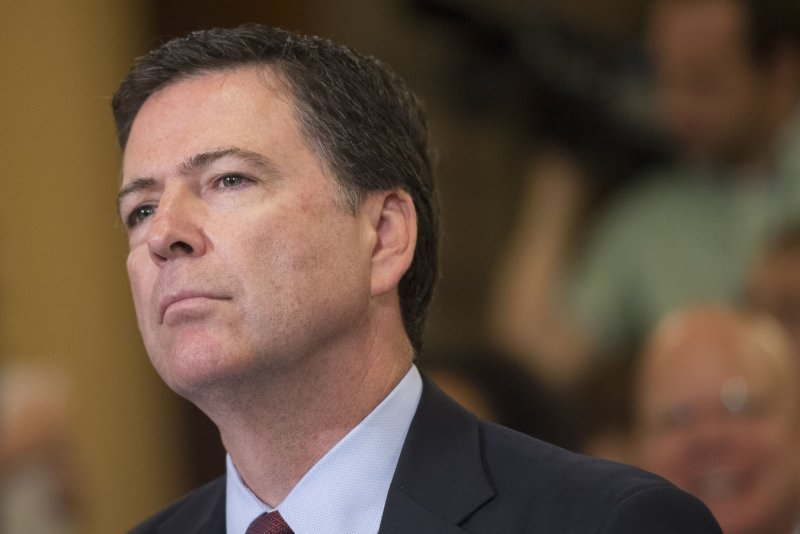James Comey, director of the Federal Bureau of Investigation, said federal investigators warned Garland, Texas, police about one of the two gunmen who allegedly opened fire at a cartoon contest. File Photo by Kevin Dietsch/UPI | <a href="/News_Photos/lp/a10962fcc1b3c089c2b2bc5d80d82547/" target="_blank">License Photo</a>