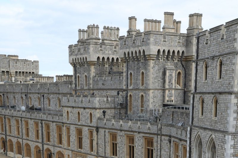 Windsor Castle just outside London became a crime scene in December 2021 after police arrested a 21-year-old hooded man armed with a loaded crossbow who had broken into the grounds in order to kill the Queen. File photo by Cpl Nicholas Egan, RAF/UPI