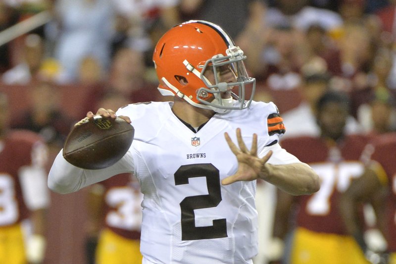 Cleveland Browns quarterback Johnny Manziel. File photo Kevin Dietsch/UPI