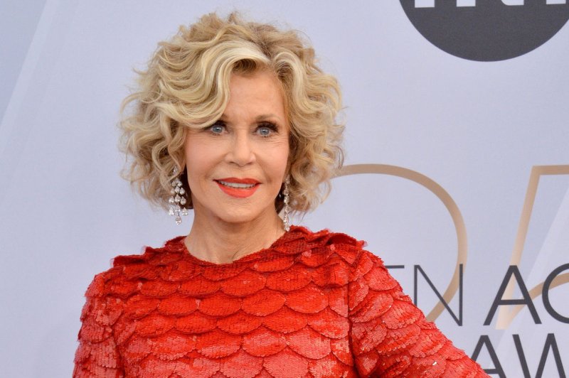 Jane Fonda gave a health update and thanked fans for their support after being diagnosed with B-cell non-Hodgkin's lymphoma. File Photo by Jim Ruymen/UPI
