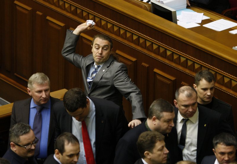 Factions of Ukraine's parliament trade blows