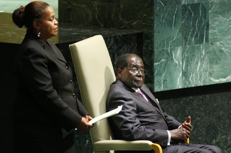 Zimbabwe's President Robert Mugabe, pictured in September, fired his deputy on Dec. 9, 2014. UPI /Monika Graff
