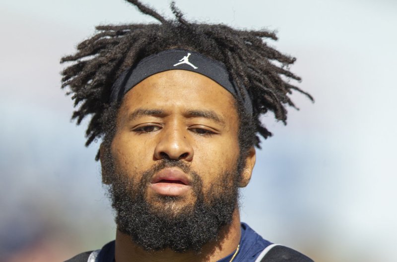 Seattle Seahawks defensive back Earl Thomas (29) warms up before their game against the Dallas Cowboys at CenturyLink Field in September 2018. A Texas magistrate has issued an arrest warrant for Thomas after he allegedly violated a protective order. File Photo by Jim Bryant/UPI | <a href="/News_Photos/lp/355128107091cd1cb62b344633a0aad1/" target="_blank">License Photo</a>