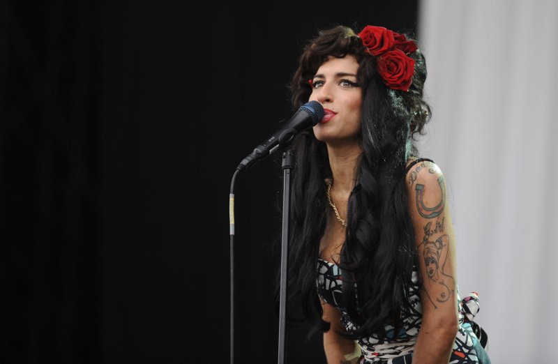 British singer Amy Winehouse performs at V Festival in Hylands Park in Chelmsford on August 17, 2008. File Photo by Rune Hellestad/UPI