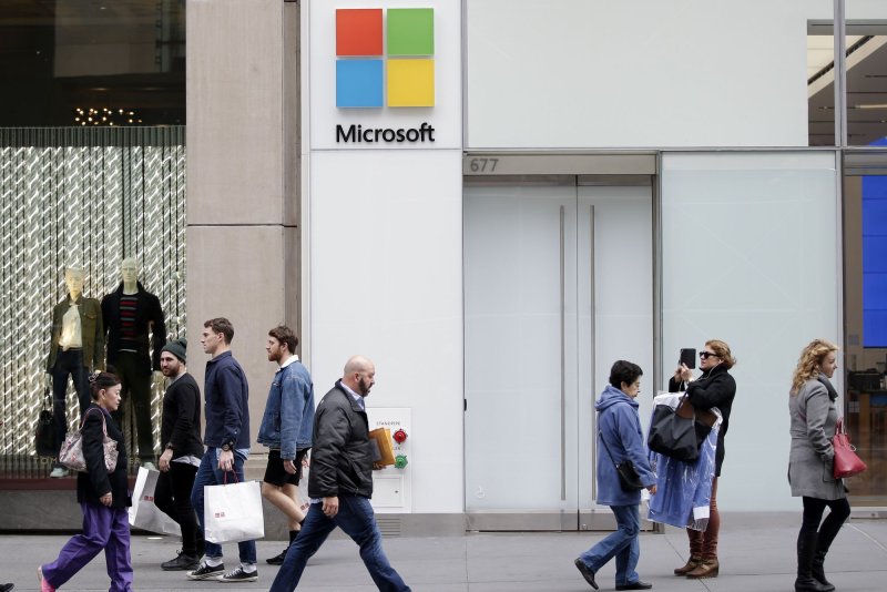 Microsoft will switch to an unlimited time off policy for salaried employees on Jan. 16, the company says. File Photo by John Angelillo/UPI