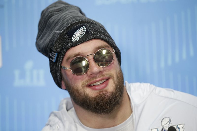 Philadelphia Eagles offensive tackle Lane Johnson remains in the league's concussion protocol and has been ruled out for Sunday's game. File Photo by John Angelillo/UPI | <a href="/News_Photos/lp/6a004d4bb015d9d10b9723e38612e31c/" target="_blank">License Photo</a>