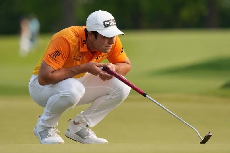 Viktor Hovland fired a 9-under 61 over the final round of the BMW Championship on Sunday in Olympia Fields, Ill. File Photo by Aaron Josefczyk/UPI