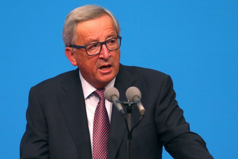 European Commission President Jean-Claude Juncker on Wednesday expressed concern for the United States' planned toughening of sanctions against Russia because it could adversely affect Europe's energy independence. File Photo by Stephen Shaver/UPI