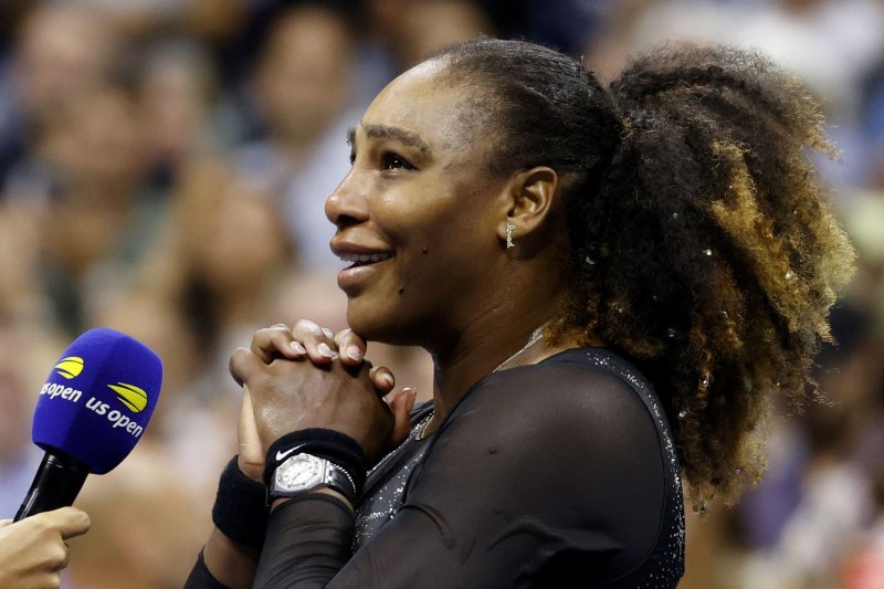 Serena Williams discussed her retirement from tennis and the possibility of her making a return to sports like Tom Brady on "The Tonight Show starring Jimmy Fallon." File Photo by John Angelillo/UPI