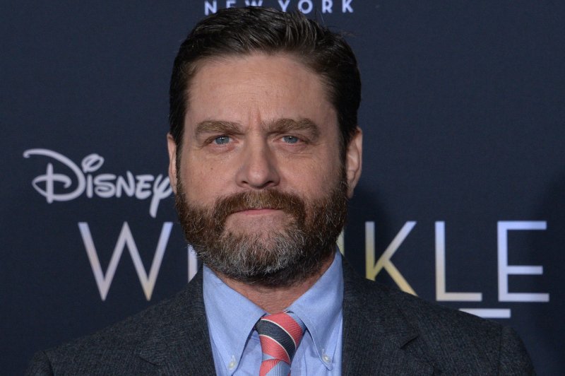 Actor and writer Zach Galifianakis is writing and will star in "Between Two Ferns: The Movie." File Photo by Jim Ruymen/UPI | <a href="/News_Photos/lp/e84d30b59bbd521cd581d6cf33df5cb3/" target="_blank">License Photo</a>