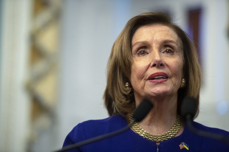 Speaker of the House Nancy Pelosi, D-Calif., called the Supreme Court's abortion decision "cruel" and vowed to "keep fighting ferociously to enshrine Roe vs. Wade into law." File Photo by Bonnie Cash/UPI | <a href="/News_Photos/lp/1a6924dc4202d0930faf04ffc4f75237/" target="_blank">License Photo</a>