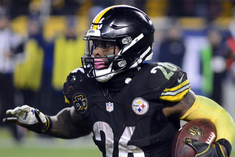 Former Pittsburgh Steelers running back Le'Veon Bell will officially hit free agency Wednesday and will be free to sign with any team. File Photo by Archie Carpenter/UPI