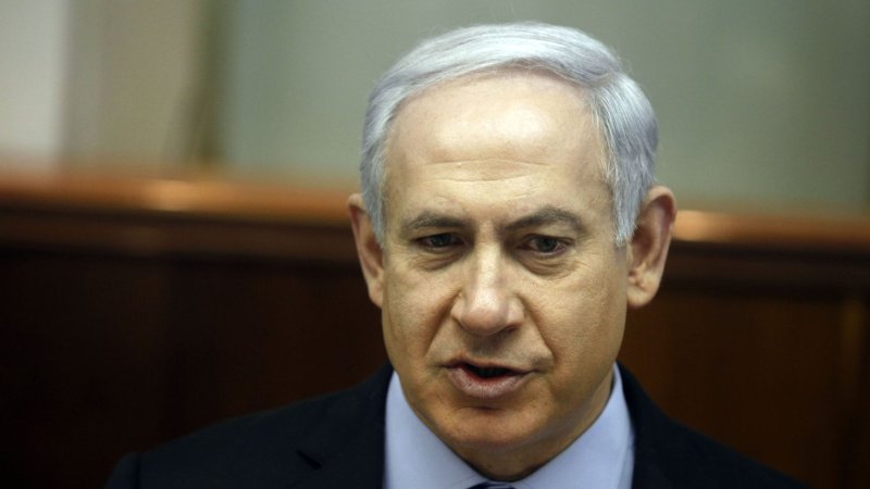 Israeli Prime Minister Binyamin Netanyahu attends a weekly cabinet meeting, on June 3, 2012 in his office in Jerusalem, Israel. UPI/Lior Mizrahi/Pool