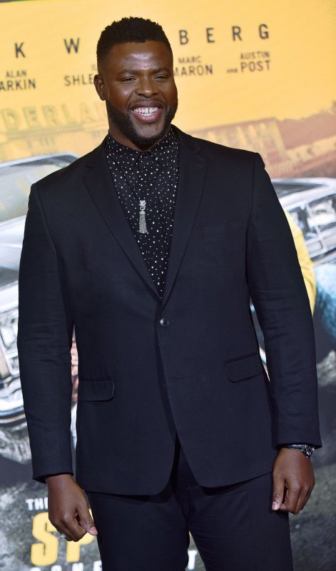 Winston Duke arrives for the premiere of "Spenser Confidential" at the Regency Village Theatre in Los Angeles on February 27, 2020. The actor turns 36 on November 15. File Photo by Chris Chew/UPI | <a href="/News_Photos/lp/5b7b1ce87de72d7d33b63dbcc730c171/" target="_blank">License Photo</a>