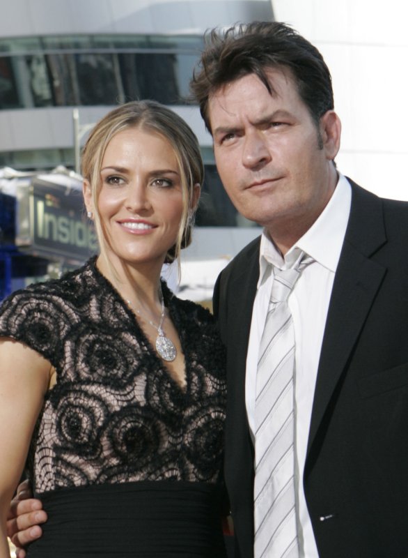 Charlie Sheen and wife Brooke Mueller arrive at the 61st Primetime Emmy Awards at the Nokia Center in Los Angeles on September 20, 2009. UPI /Lori Shepler | <a href="/News_Photos/lp/da5f5b82996e4029e22eedaa8098825b/" target="_blank">License Photo</a>