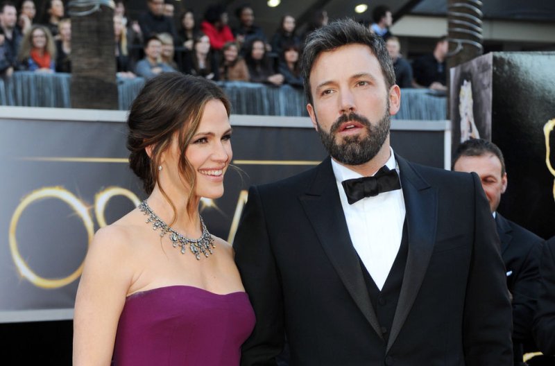 Jennifer Garner and Ben Affleck arrive on the red carpet at the 85th Academy Awards at the Hollywood and Highlands Center in the Hollywood section of Los Angeles on February 24, 2013.The couple confired their impending divorce in June. Photo by Kevin Dietsch/UPI | <a href="/News_Photos/lp/085a66ebe676a76b52b1893c52fda5e8/" target="_blank">License Photo</a>