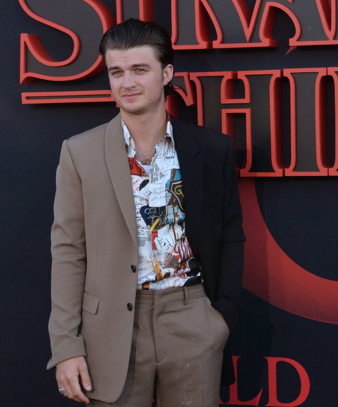Joe Keery attends the premiere of "Stranger Things 3" at Santa Monica High School in California on June 28, 2019. The actor turns 31 on April 24. File Photo by Jim Ruymen/UPI