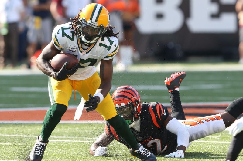 Green Bay Packers wide receiver Davante Adams is my top fantasy football option for Week 14. File Photo by John Sommers II/UPI