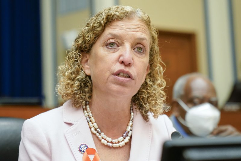 U.S. Rep. Debbie Wasserman Schultz, D-Fla., on Friday chaired the first hearing of the Inter-Parliamentary Task Force to Combat Online Anti-Semitism in Washington, D.C.. Executives from social media platforms testified about their efforts to block hate speech and counter online anti-Semitism. Pool photo by Andrew Harnik/UPI | <a href="/News_Photos/lp/bb272eb51fb4062cb5d3b132c776d957/" target="_blank">License Photo</a>