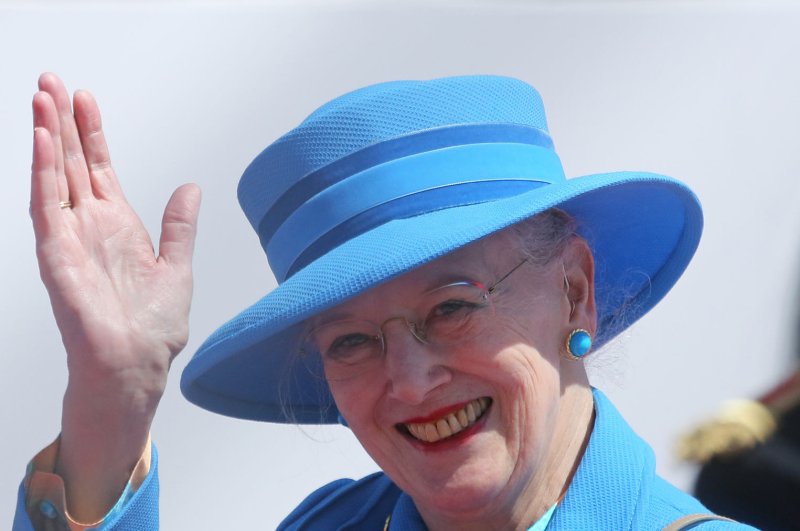 Queen Margrethe II of Denmark attends a ceremony commemorating the 70th anniversary of the D-Day landings in the Normandy in 2014. File Photo by David Silpa/UPI | <a href="/News_Photos/lp/c26eed7a7ba9ca05b2374a82ebc45cb6/" target="_blank">License Photo</a>