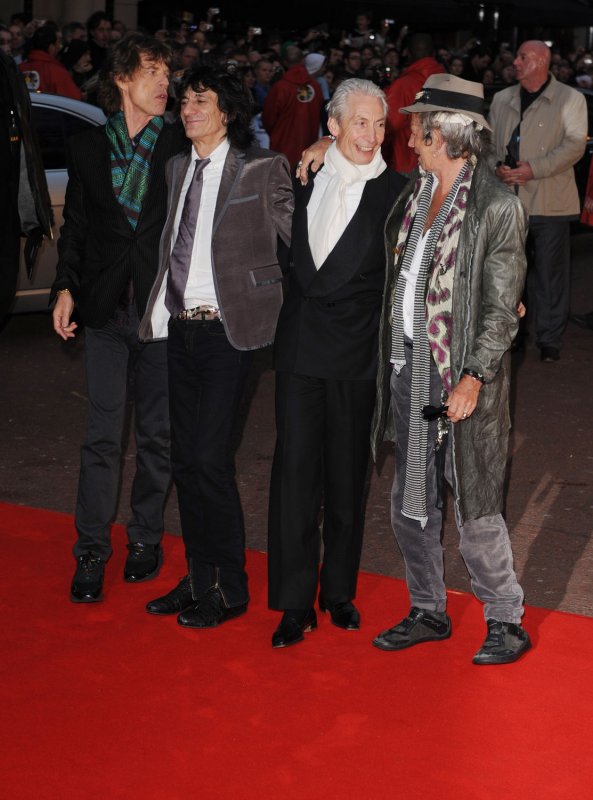 British rock band The Rolling Stones attend the premiere of "Shine A Light" at Odeon, Leicester Square in London on April 2, 2008. (UPI Photo/Rune Hellestad)