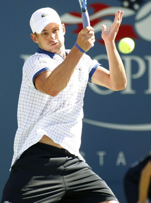 Andy Roddick, shown during last year's U.S. Open, will play singles this weekend for a strong U.S. team headed to Chile for a first-round Davis Cup series. UPI Photo/Monika Graff... | <a href="/News_Photos/lp/dd3050c1c31ef6f8e2fe1533de5015d3/" target="_blank">License Photo</a>