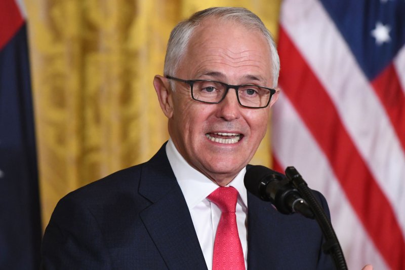 Australian Prime Minister Malcolm Turnbull withstood a challenge to his leadership from Home Affairs Minister Peter Dutton by a vote of 48-35 on Tuesday. File Photo by Pat Benic/UPI | <a href="/News_Photos/lp/cde030d7af362ce554c05ed628f8332f/" target="_blank">License Photo</a>